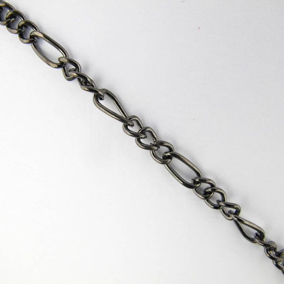 Metal chain letter chain black 1m