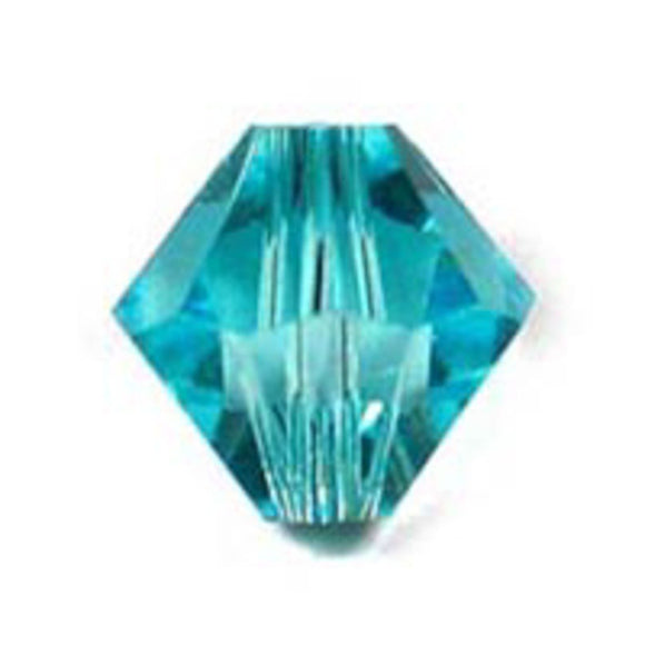 Austrian Crystals 4mm 5328 blue zircon 30p