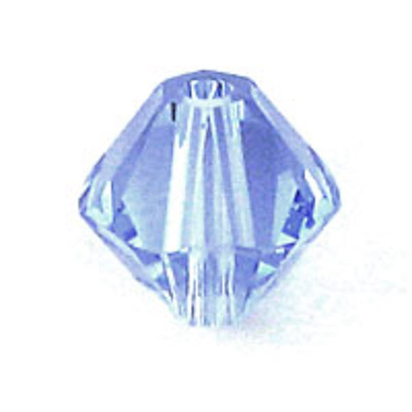 Austrian Crystals 6mm 5328 light sapphire 20p