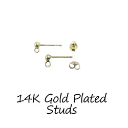 14K Gold Plated Studs