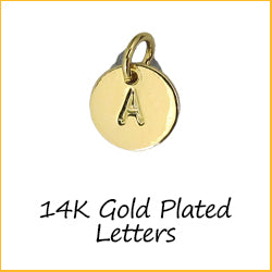 14K Gold Plated Sterling Silver Letters