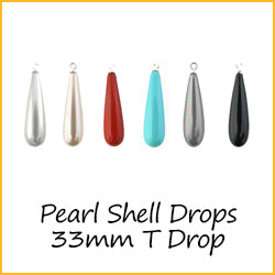 Pearl Shell Drops 33mm T Drop