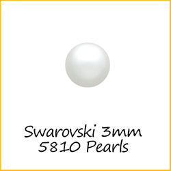 Austrian Crystals 3mm 5810 Pearls