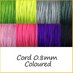 Cord 0.8mm Coloured