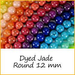 Round Dyed Jade 12 mm