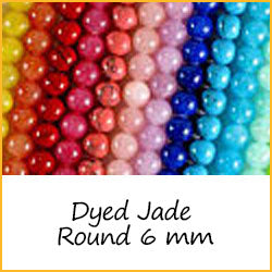 Round Dyed Jade 6 mm
