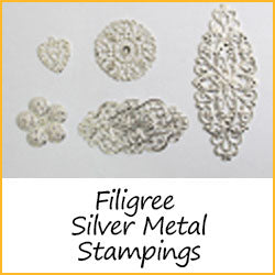 Filigree Silver Metal Stampings