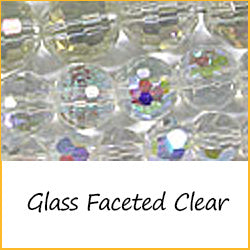 Glass Faceted Clear