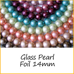Glass Pearl Foil 14mm