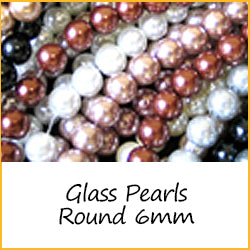 Glass Pearls Round 6mm