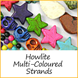 Howlite Multi-Coloured Strands