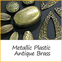 Metallic Plastic Antique Brass