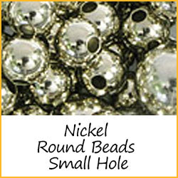 Nickel Round Beads Small Hole