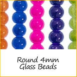 Round 4mm Glass Beads