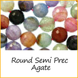 Round Semi Prec Agate