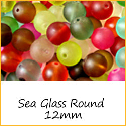 Sea Glass Round 12mm