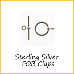 Sterling Silver FOB clasps