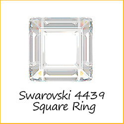 Austrian Crystals 4439 Square Ring