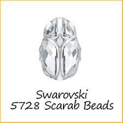 Austrian Crystals 5728 Scarab Beads