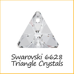 Austrian Crystals 6628 Triangle Crystals