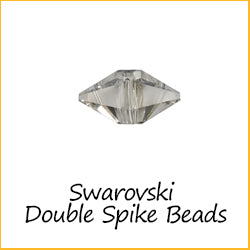 Austrian Crystals Double Spike Beads