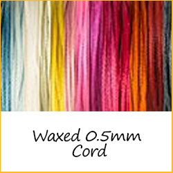 Waxed 0.5mm Cord