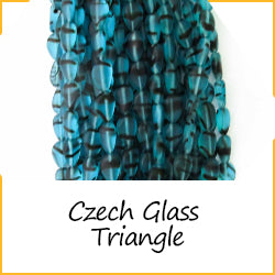 Czech Glass Triangle Beads