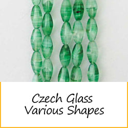 Czech Glass Various Shapes