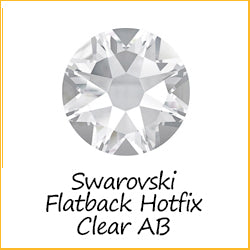 Austrian Crystals Flat Backs Hotfix Clear AB