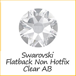 Austrian Crystals Flat Backs Non Hotfix Clear AB