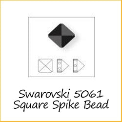 Austrian Crystals 5061 Square Spike Bead