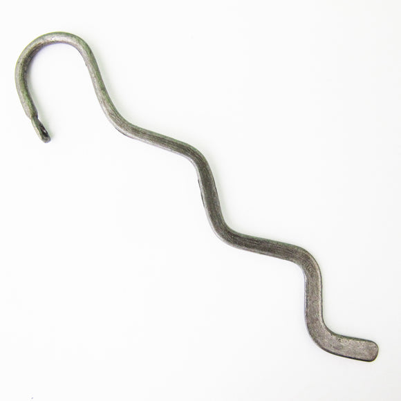 Metal 85x15mm sguiggle bookmk black 3p