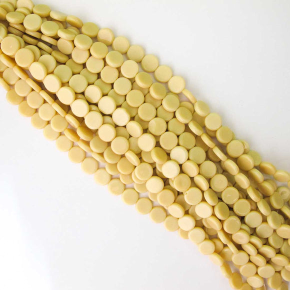 Cz 10mm coin opaque camel 18pc