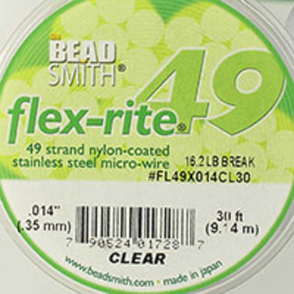 Flexrite .35mm 49str 16.2lb clear 9.14m