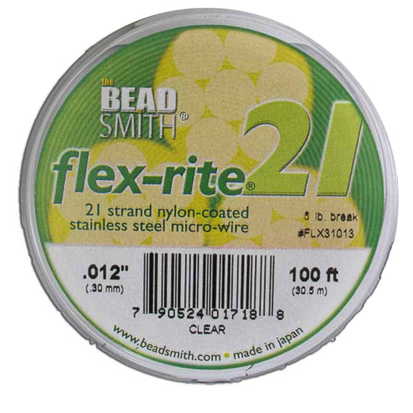 flexrite .30mm 21str 5lb clear 30.5m