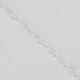 Sterling sil 4x3mm Cable oval 50cm