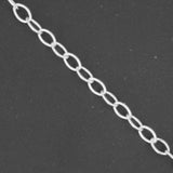 Sterling sil 4x3mm Cable oval 50cm