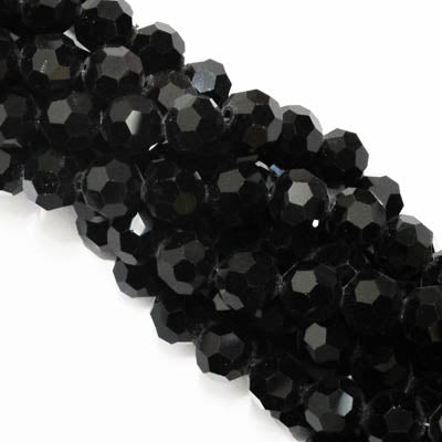 Cg 3.3mm rnd faceted black 130pcs