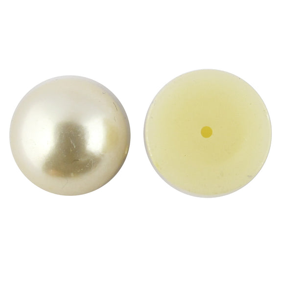 plas 12mm rnd cabochon cream 12pcs
