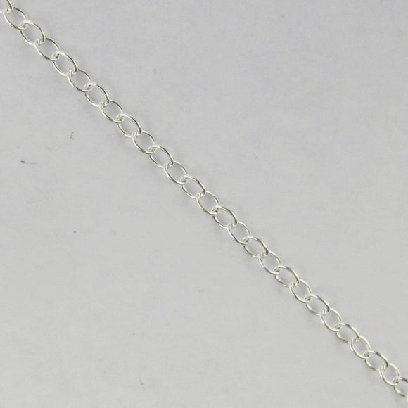 Sterling sil 2.3x1.80mm cable oval 50cm