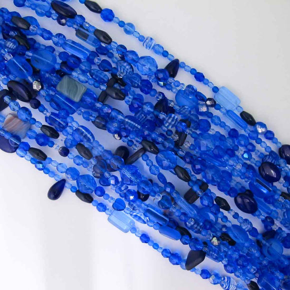 CZ multi mixed Royal (25+beads) 20cm