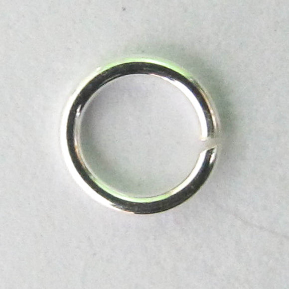 Sterling sil 6x.8mm soldered ring 4pcs