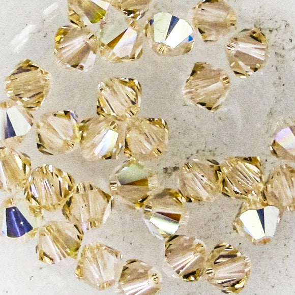 Austrian Crystals 4mm 5328 light peach AB 30p