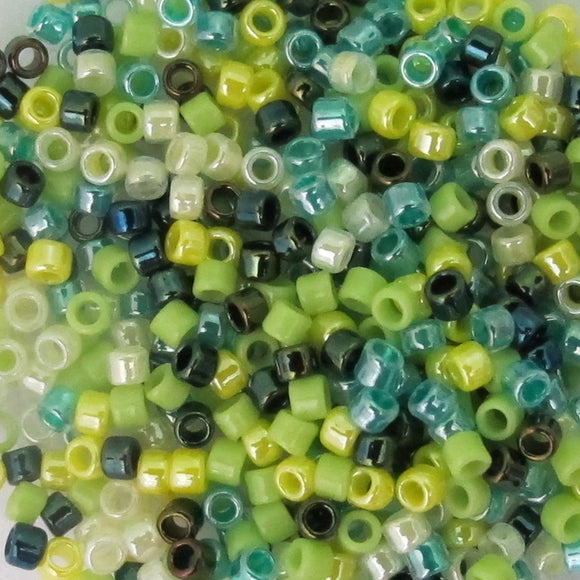 Toho Q Bead 1.9mm acid lime mix 5g
