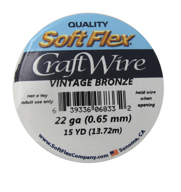 Wire 22 gauge vintage bronze 13.72m NFD