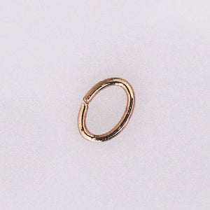 Metal 10x6x1mm oval jumpring NF Gold 50p