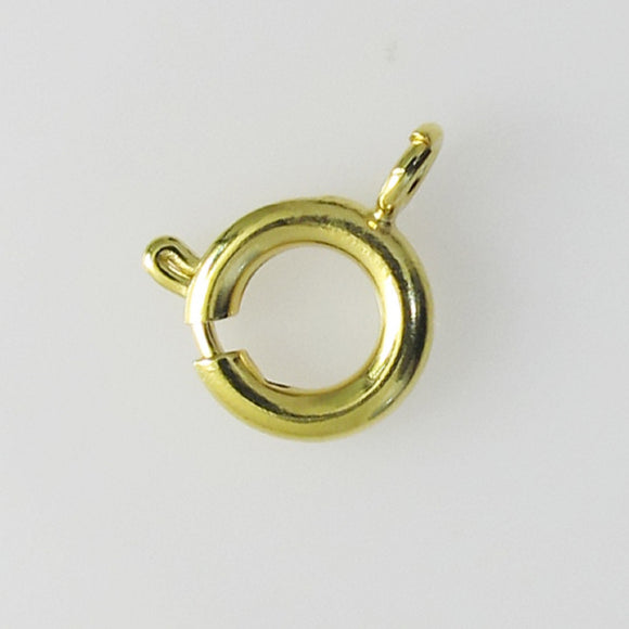 Metal 9mm bolt ring NF Gold 4pcs