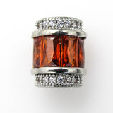 Metal 12x8mm Orange NF NKL 1pcs