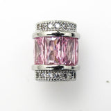 Metal 12x8mm Pink NF NKL 1pcs