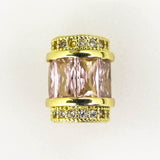 Metal 12x8mm Pink NF GLD 1pcs